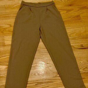SHEIN High-Waisted Slim Fit Pants - Khaki - Size L (8/10)
